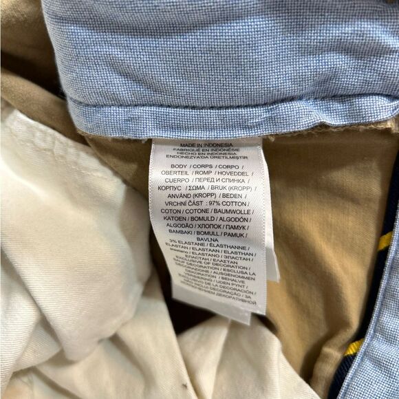 Polo Ralph Lauren 9" Stretch Classic Fit Chino Shorts Khaki Tan Size 40 - Picture 7 of 9